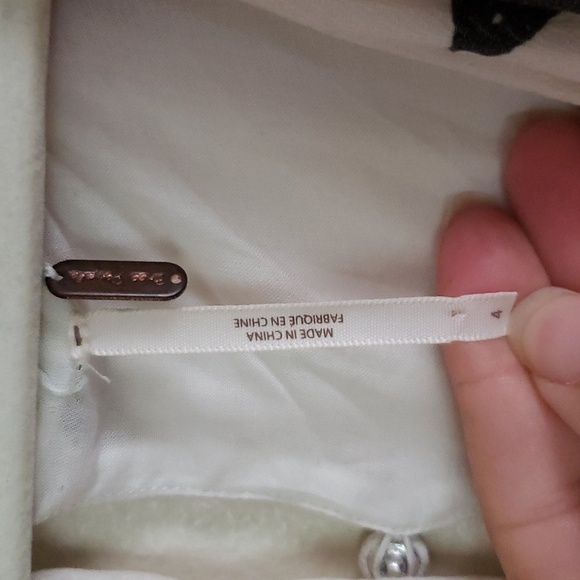 Free people floral cream pink boho midi maxi dress waist tie, button up … - Picture 5 of 11